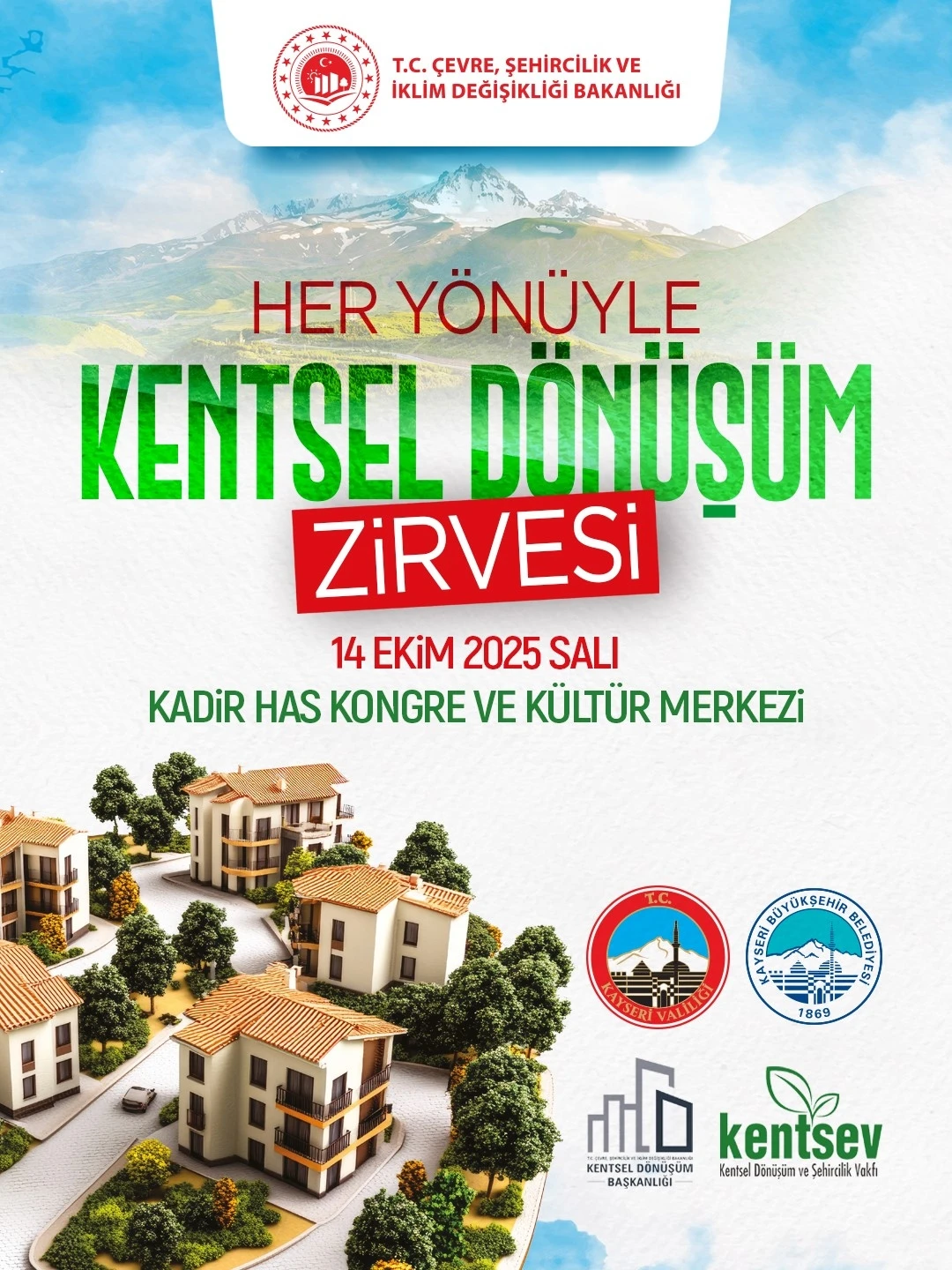 Kayseri; kentsel dönüşüm zirvesine ev sahipliği yapacak
