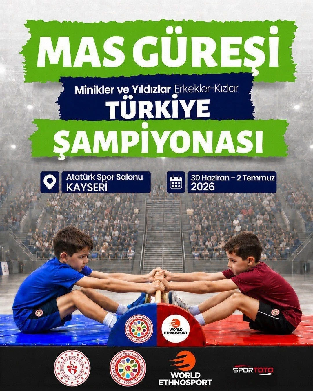 Kayseri, Mas G&uuml;reşi T&uuml;rkiye Şampiyonası&rsquo;na ev sahipliği yapacak
