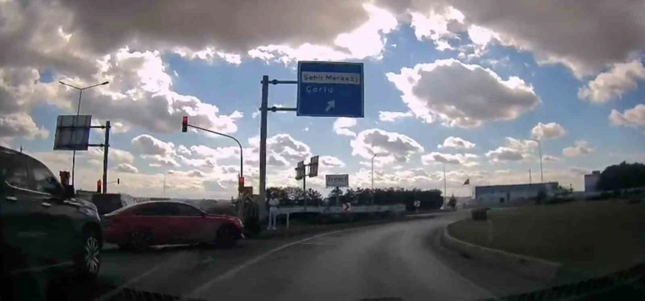 Kaza tehlikesi sözlü tartışmayla bitti
