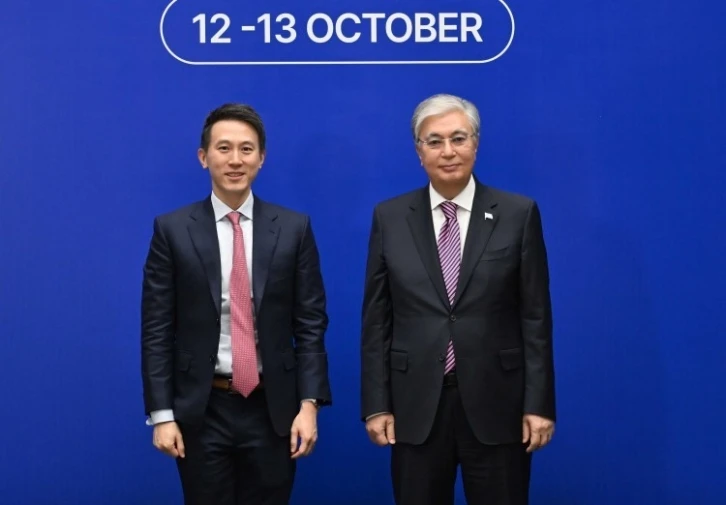 Kazakistan Cumhurbaşkanı Tokayev, TikTok CEO&rsquo;su Chew ile g&ouml;r&uuml;şt&uuml;
