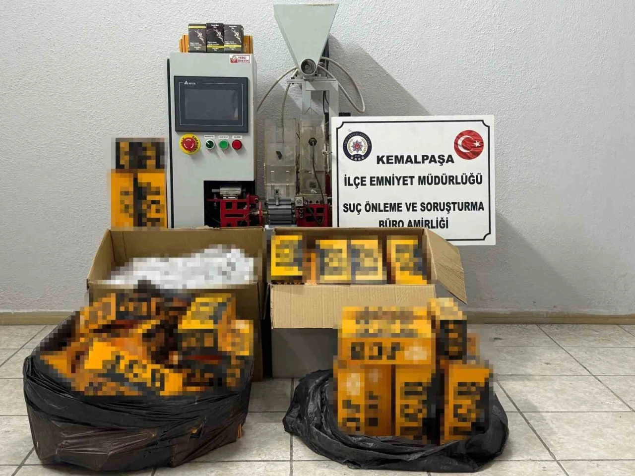 Kemalpaşa’da kaçak sigara operasyonu: 48 bin 420 makaron ele geçirildi
