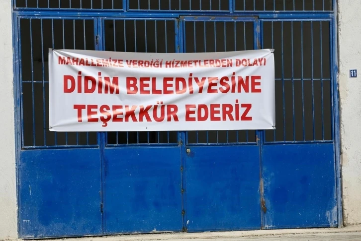 Kendine teşekkür ettiren Didim Belediye Başkanı’nın pankartı bayağı bulundu