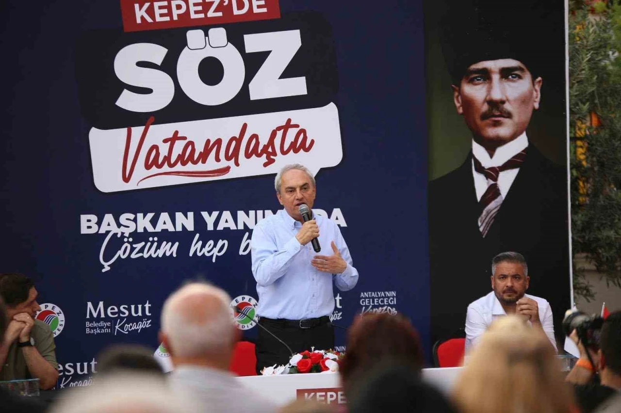 Kepez Belediye Başkanı Mesut Kocag&ouml;z vatandaşlarla buluştu
