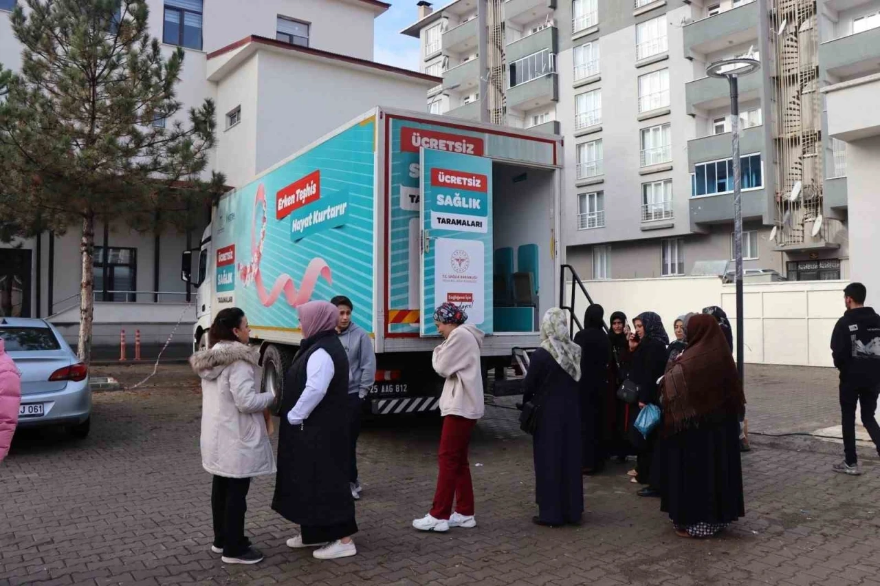 KETEM tırı Oltu’da tarama yapıyor
