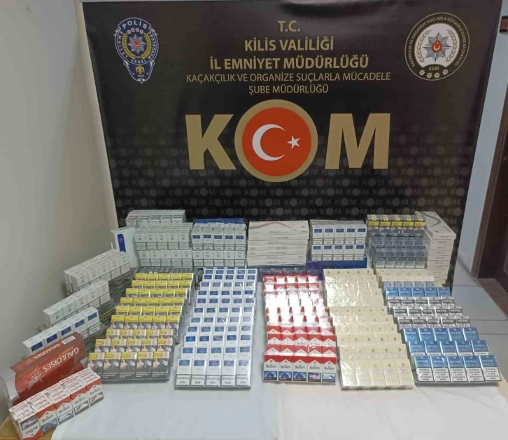 Kilis’te 2 bin 385 paket kaçak sigara yakalandı
