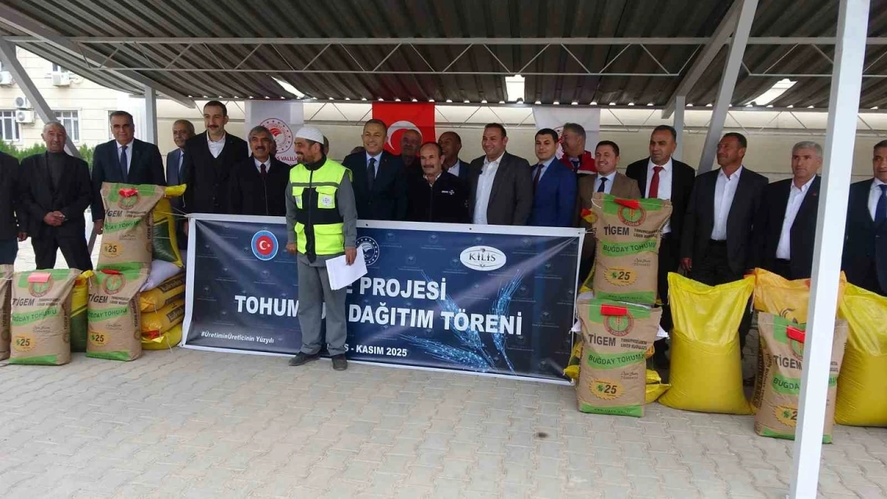Kilis’te 737 ton sertifikalı tohum dağıtıldı
