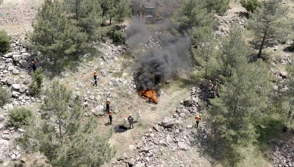 Kilis&rsquo;te orman yangını m&uuml;dahale tatbikatı yapıldı
