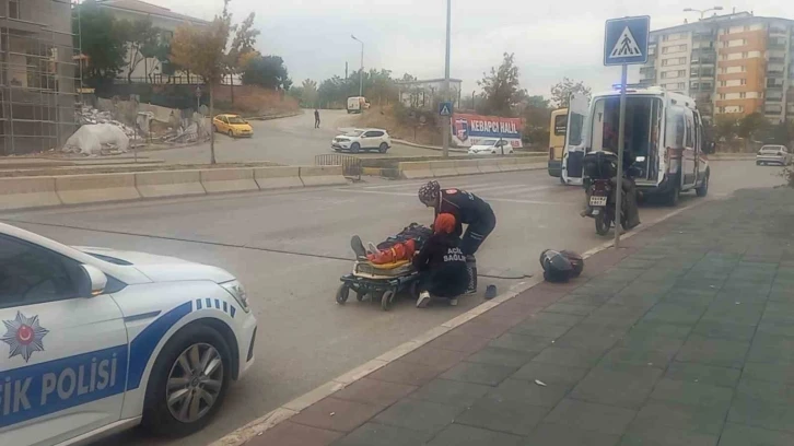 Kırıkkale&rsquo;de motosiklet devrildi: 1 yaralı
