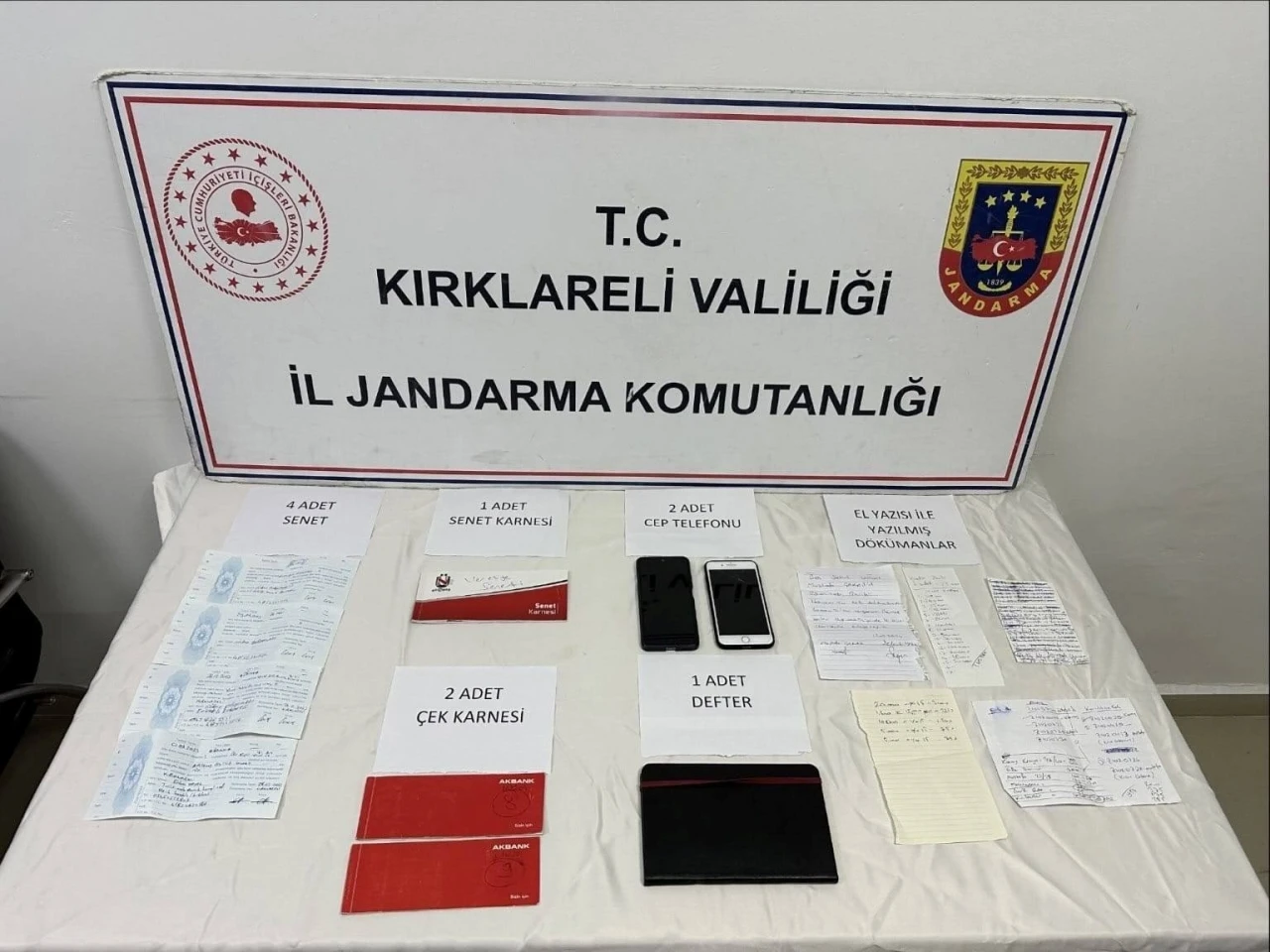 Kırklareli’de tefecilik operasyonu: 1 gözaltı
