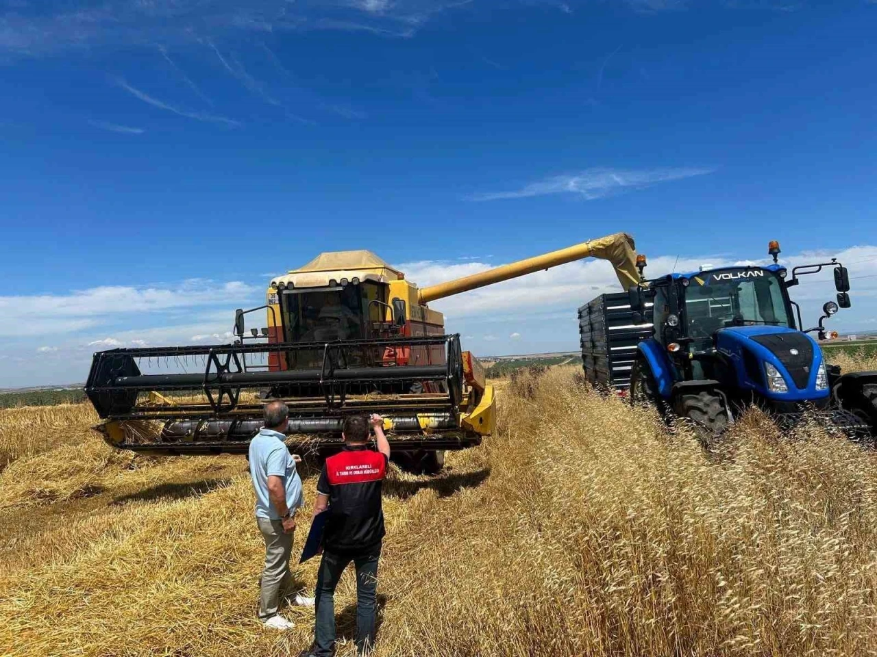 Kırklareli&rsquo;nde hasat d&ouml;neminde bi&ccedil;erd&ouml;ver denetim
