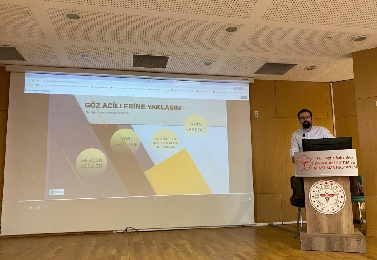 Kırklareli’nde &quot;Göz Acillerinde Yaklaşım İlkeleri&quot; konulu konferans düzenlendi
