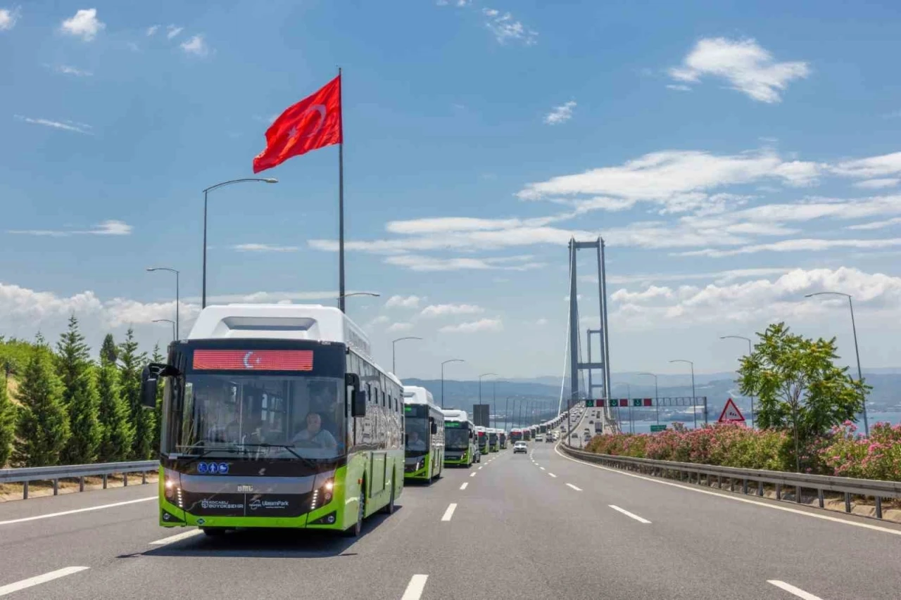 Kocaeli&rsquo;de toplu ulaşımın y&uuml;k&uuml;n&uuml; b&uuml;y&uuml;k oranda doğalgazlı otob&uuml;sler &ccedil;ekiyor
