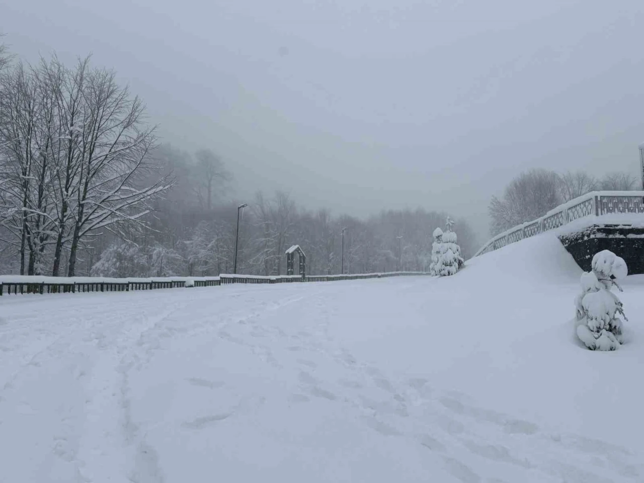 Kocaeli&rsquo;nin y&uuml;ksek kesimlerine lapa lapa kar yağıyor

