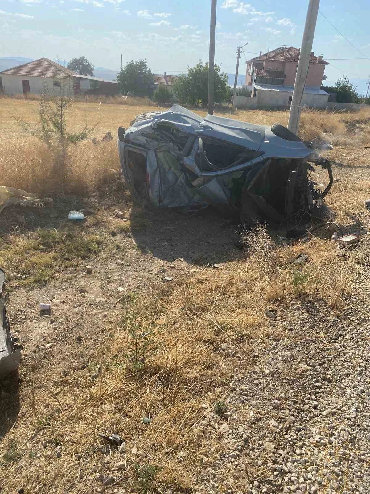Kontrolden çıkan otomobil şarampole yuvarlandı: 1 ölü
