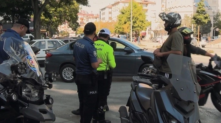 Konya’da motosiklet uygulaması
