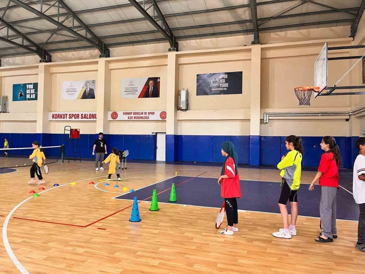 Korkut’ta tenis antrenmanları sürüyor
