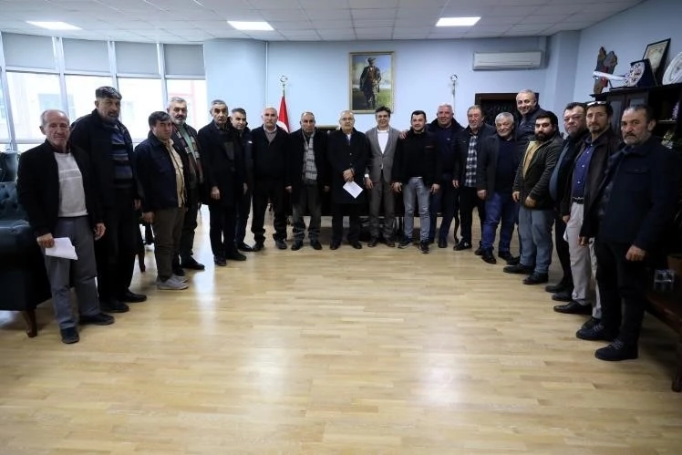 K&ouml;y muhtarları Başkan Durgut&rsquo;a taleplerini iletti
