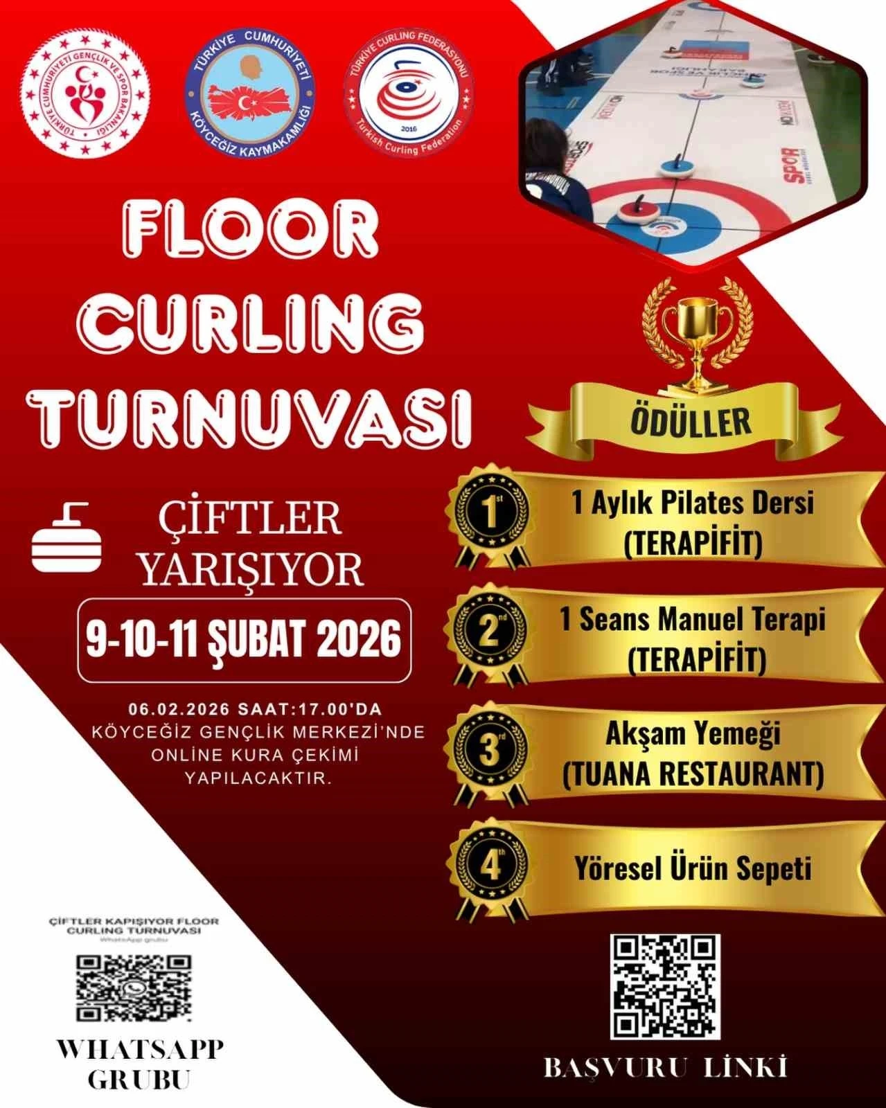 K&ouml;yceğiz&rsquo;de &ouml;d&uuml;ll&uuml; Floor Curling Turnuvası d&uuml;zenlendi
