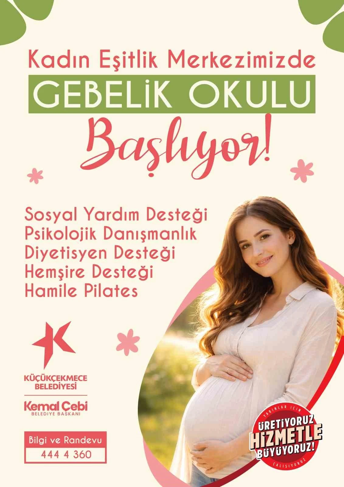 K&uuml;&ccedil;&uuml;k&ccedil;ekmece&rsquo;de anne adayları i&ccedil;in &lsquo;gebelik okulu&rsquo;
