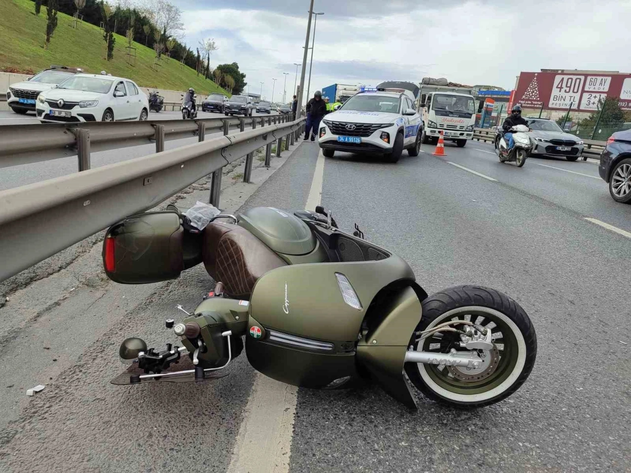 Küçükçekmece’de motosiklet kazası: 1ölü
