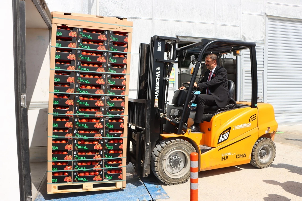 Kula’nın jeotermal serasından Avrupa’ya 500 ton domates ihracatı