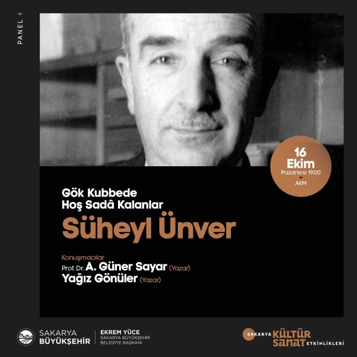 K&uuml;lt&uuml;r sanatta yeni hafta S&uuml;heyl &Uuml;nver paneli ile başlayacak
