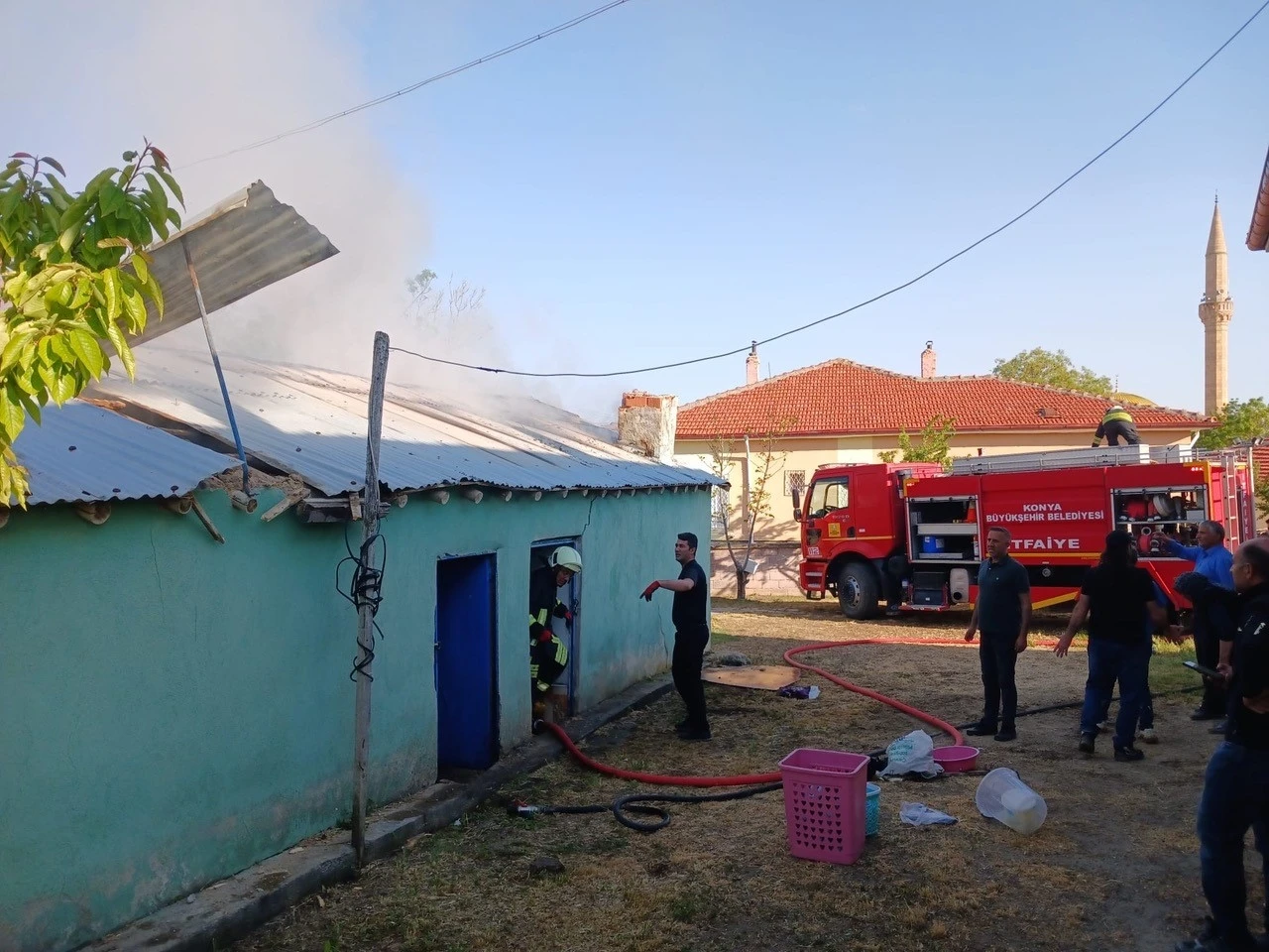 Kulu’da tandır evinde yangın
