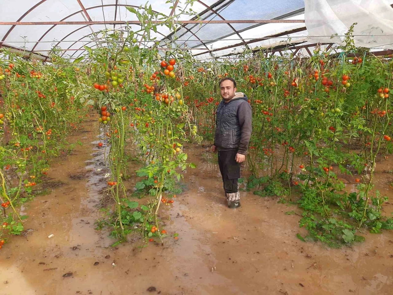 Kumluca&rsquo;da hortum seraları par&ccedil;aladı
