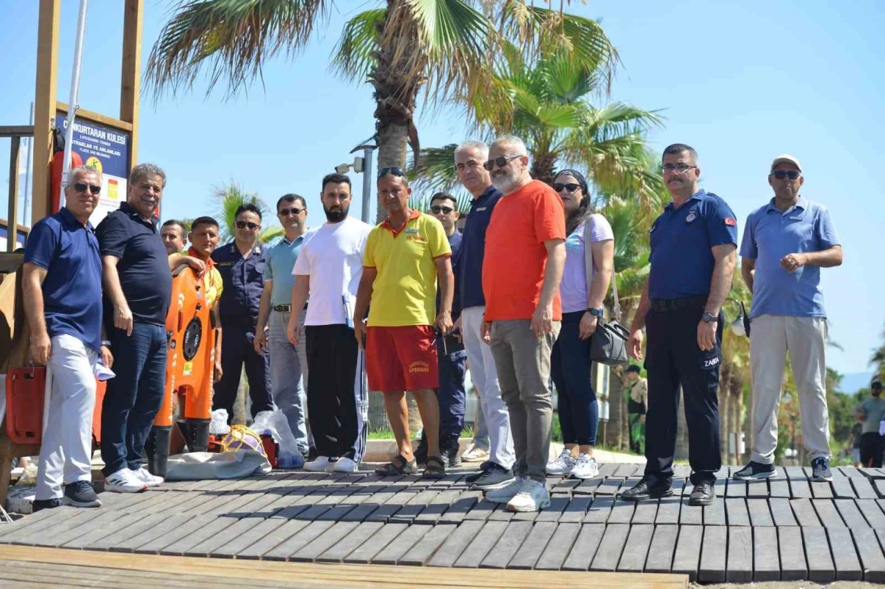 Kumluca&rsquo;da y&uuml;zme alanlarında denetim
