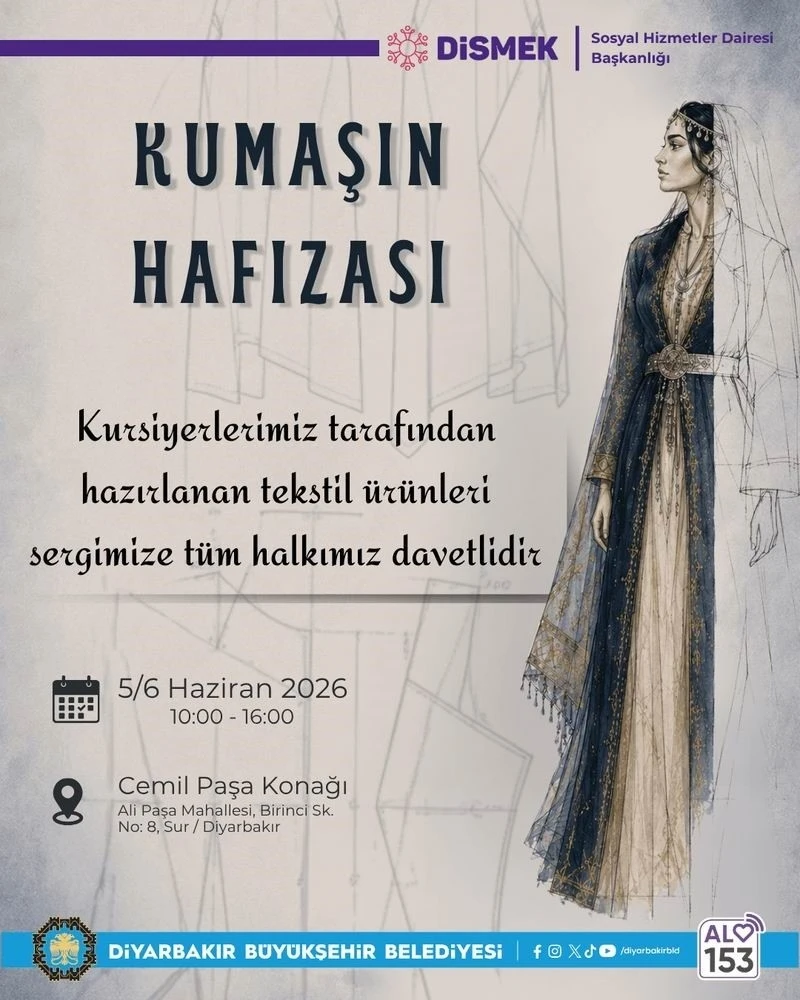 Kursiyerlerin emekleri &lsquo;Kumaşın Hafızası&rsquo; sergisinde buluşuyor
