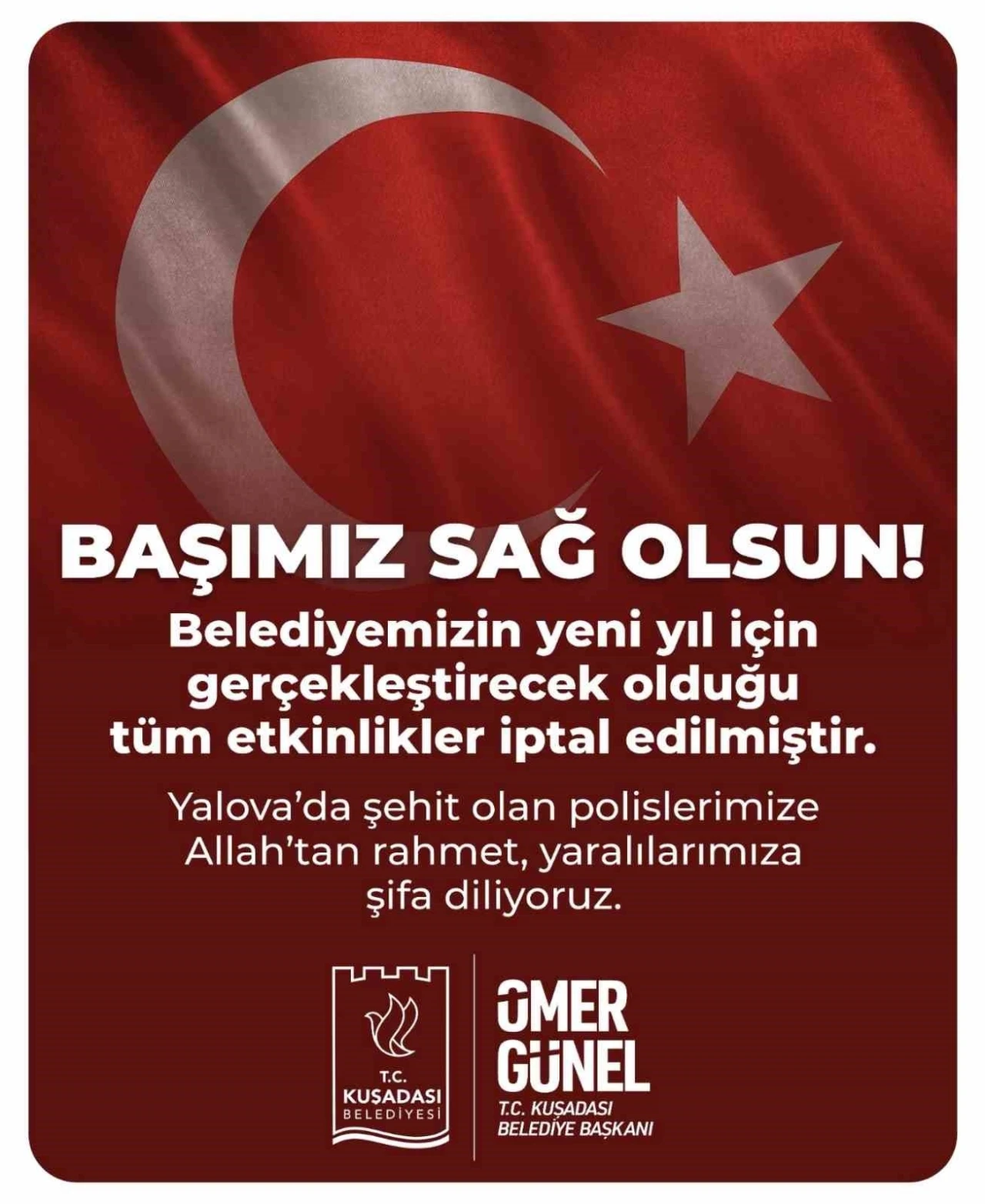 Kuşadası Belediyesi d&uuml;zenleyeceği t&uuml;m yılbaşı etkinliklerini iptal etti
