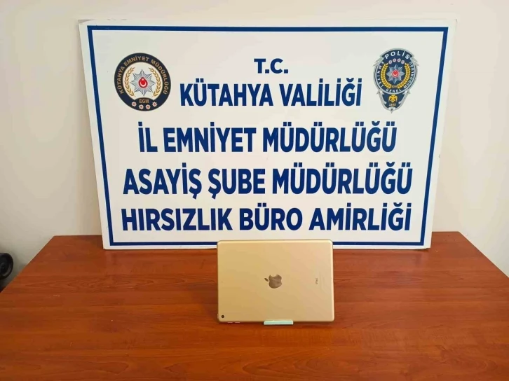 Kütahya’da 12 yaşındaki çocuk kütüphaneden çaldığı tablet ile yakalandı