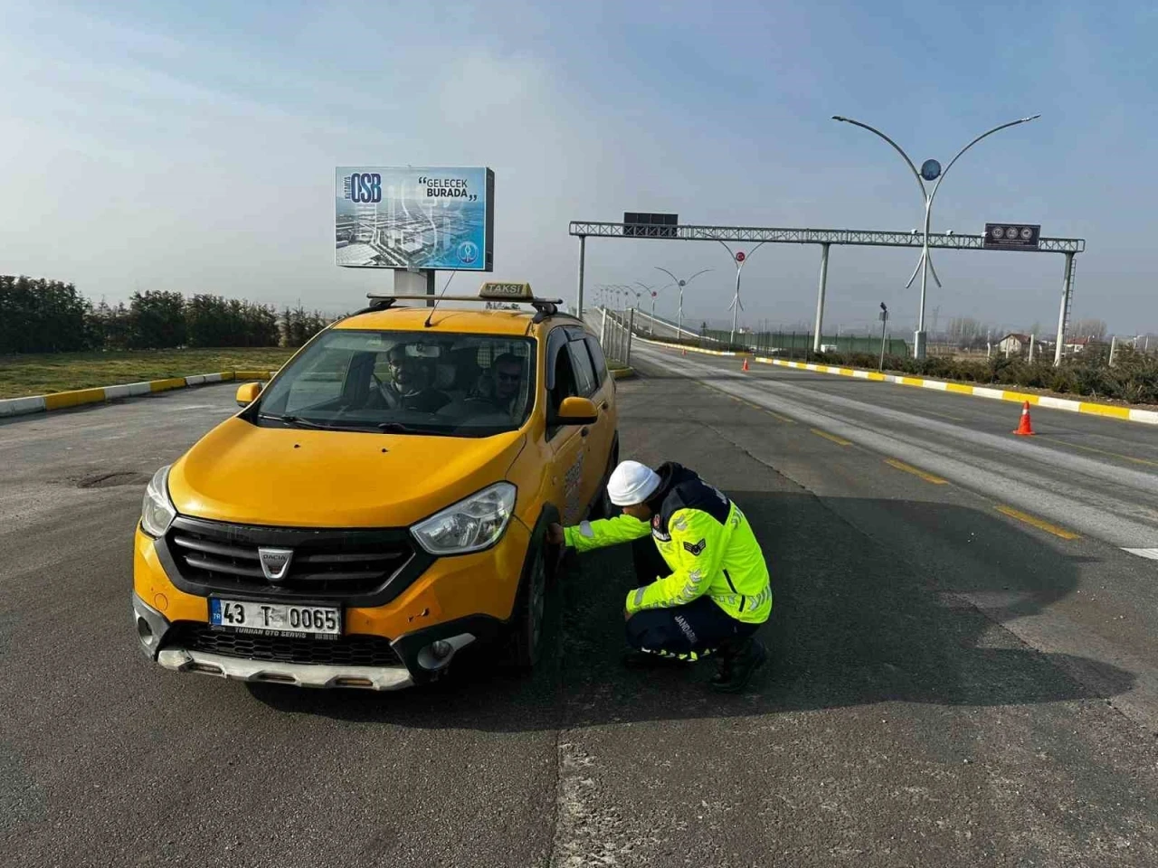 Kütahya’da kış lastiği denetimi