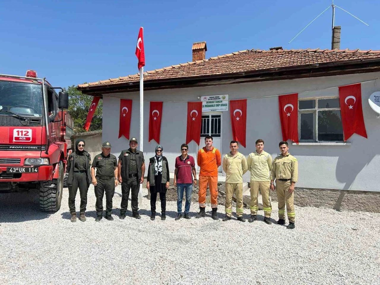 Kütahya’da yenilenen yangın ilk müdahale ekip binası hizmete girdi
