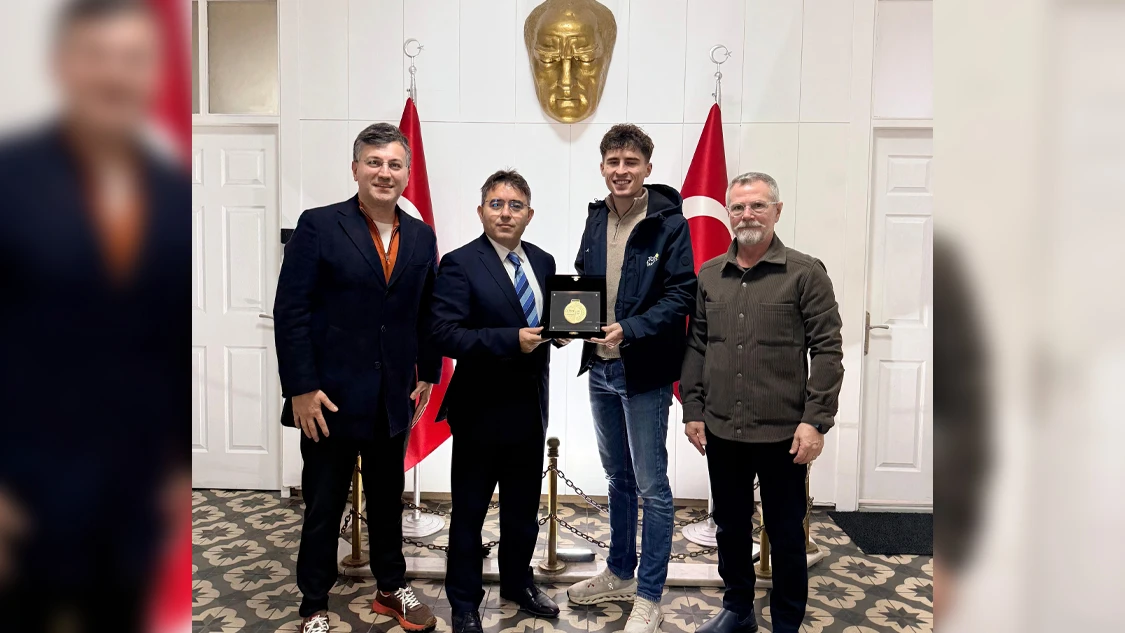 L&rsquo;Etape Marmaris by Tour de France organizasyonundan Kaymakam Kaya&rsquo;ya ziyaret