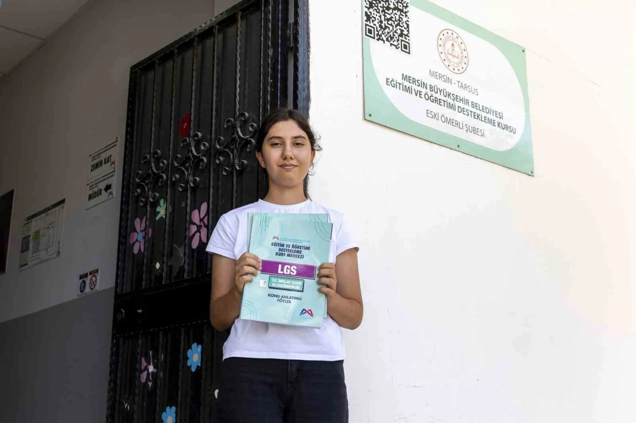 LGS&rsquo;de Tarsus birincisi Mersin B&uuml;y&uuml;kşehir Belediyesi kurs merkezinden

