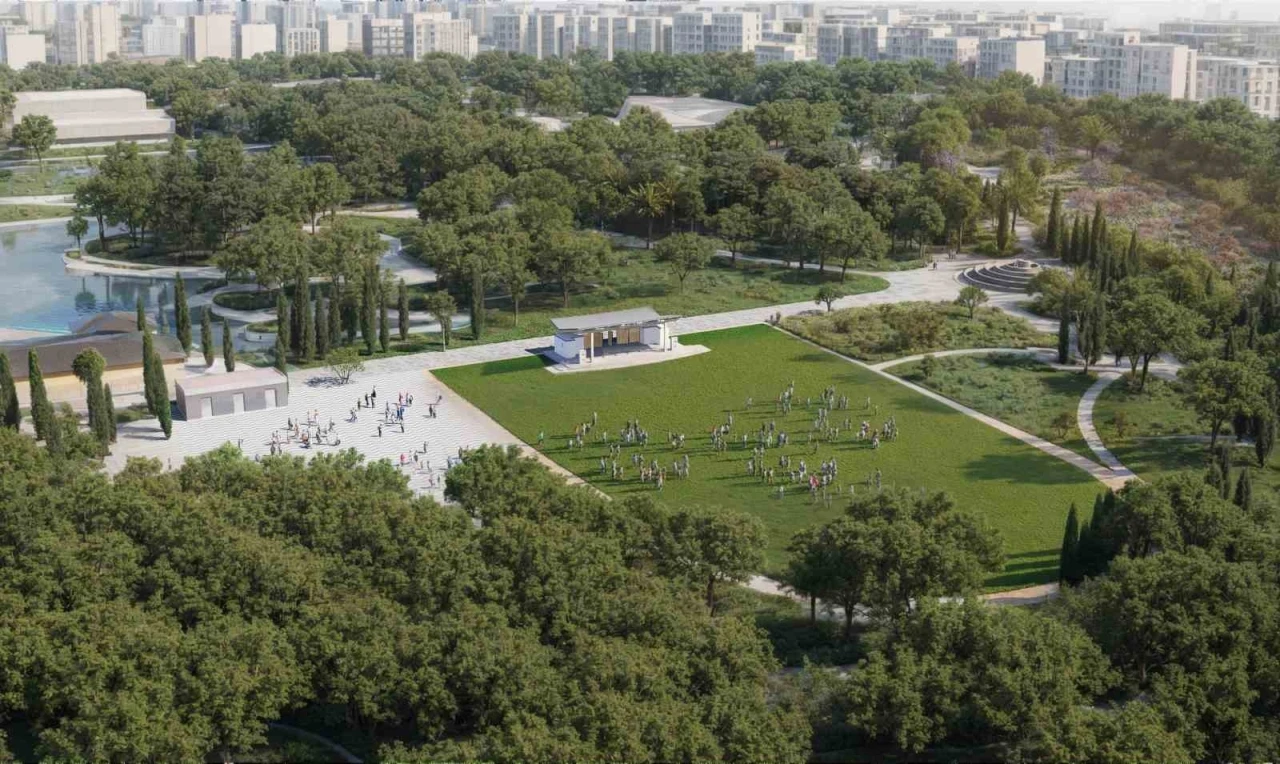 Lunapark alanına yeşille b&uuml;t&uuml;nleşen Zeytin Sahne geliyor
