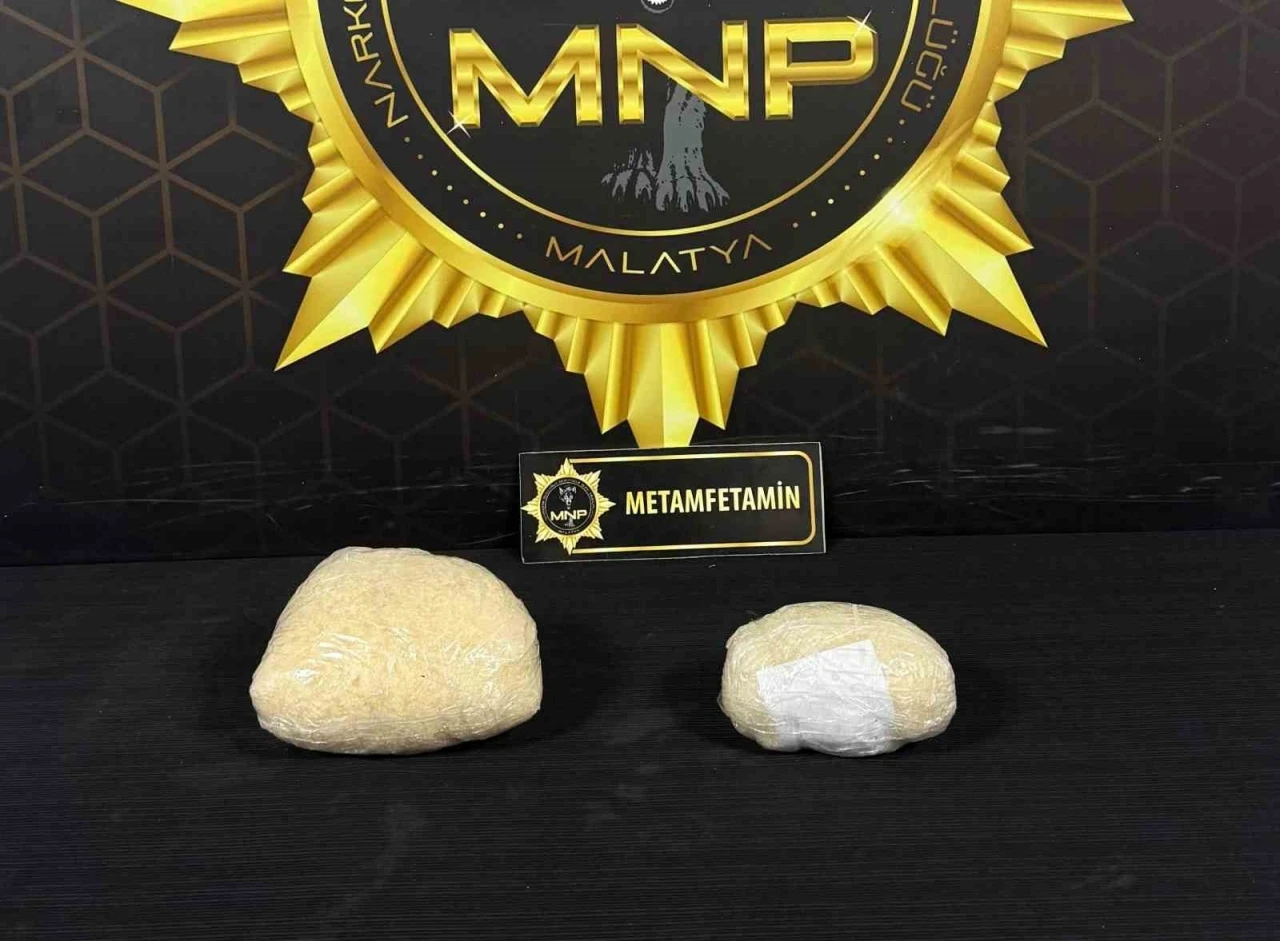 Malatya&rsquo;da 1 kilo 769 gram metamfetamin ele ge&ccedil;irildi
