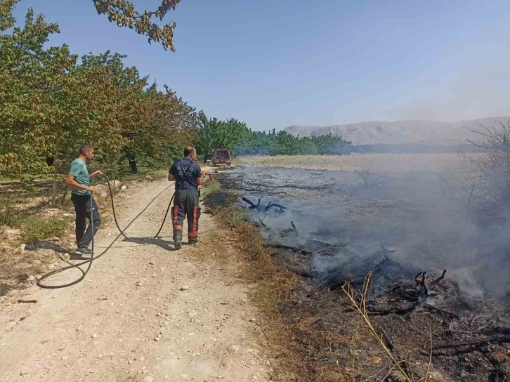 Malatya’da anız ve bahçe yangınları