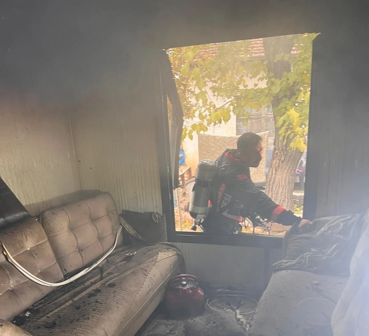 Malatya’da konteyner yangını
