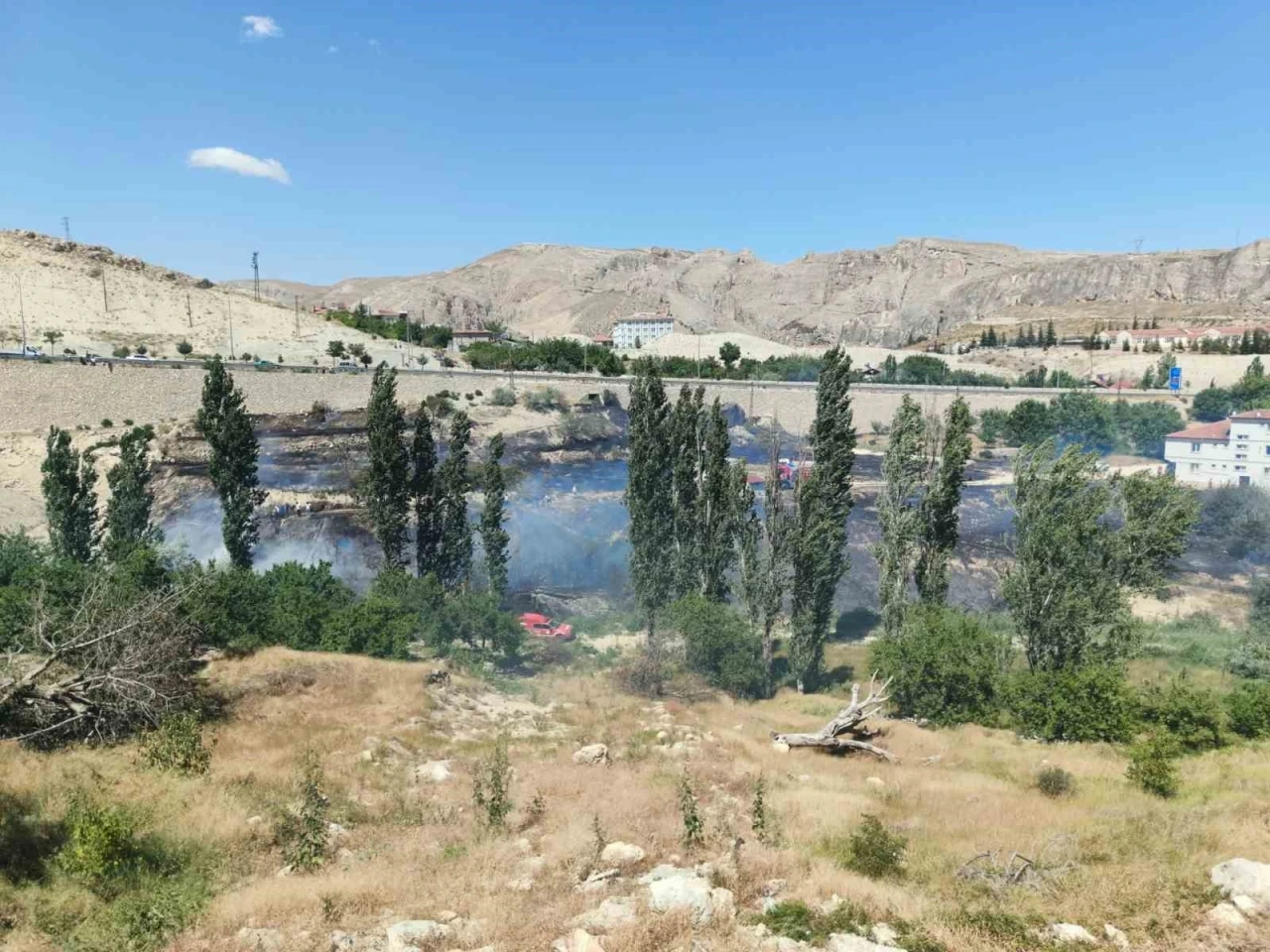 Malatya’da ot yangını
