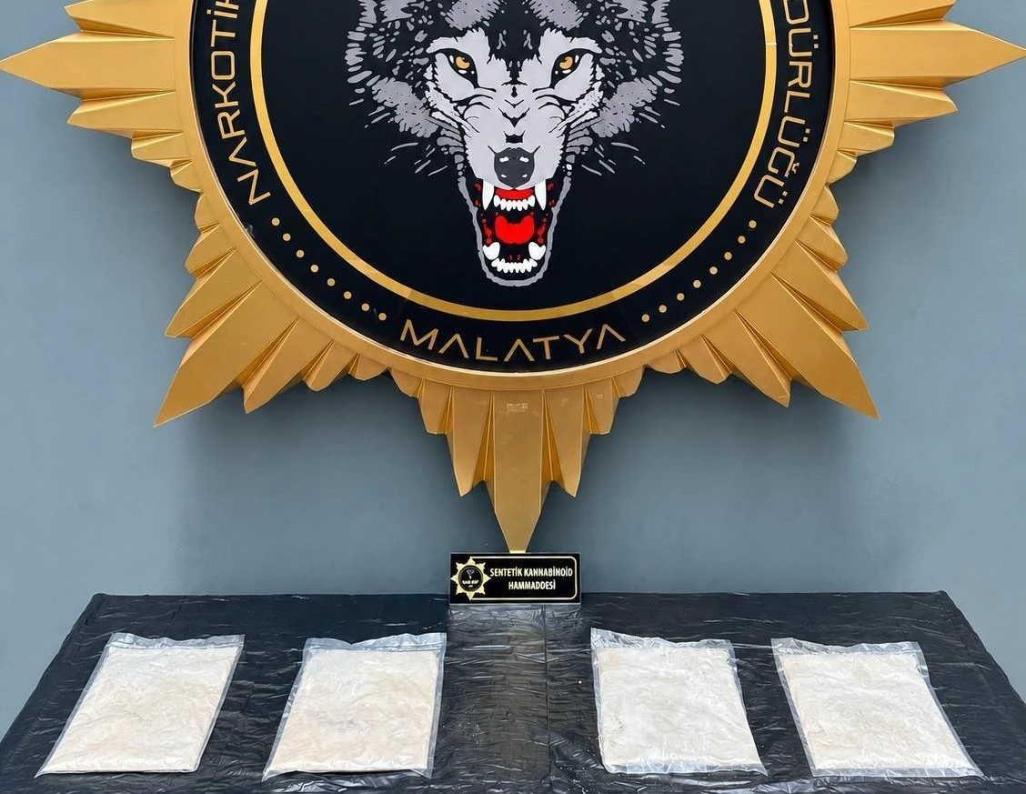 Malatya&rsquo;da rekor miktarda sentetik kannabinoid hammaddesi ele ge&ccedil;irildi
