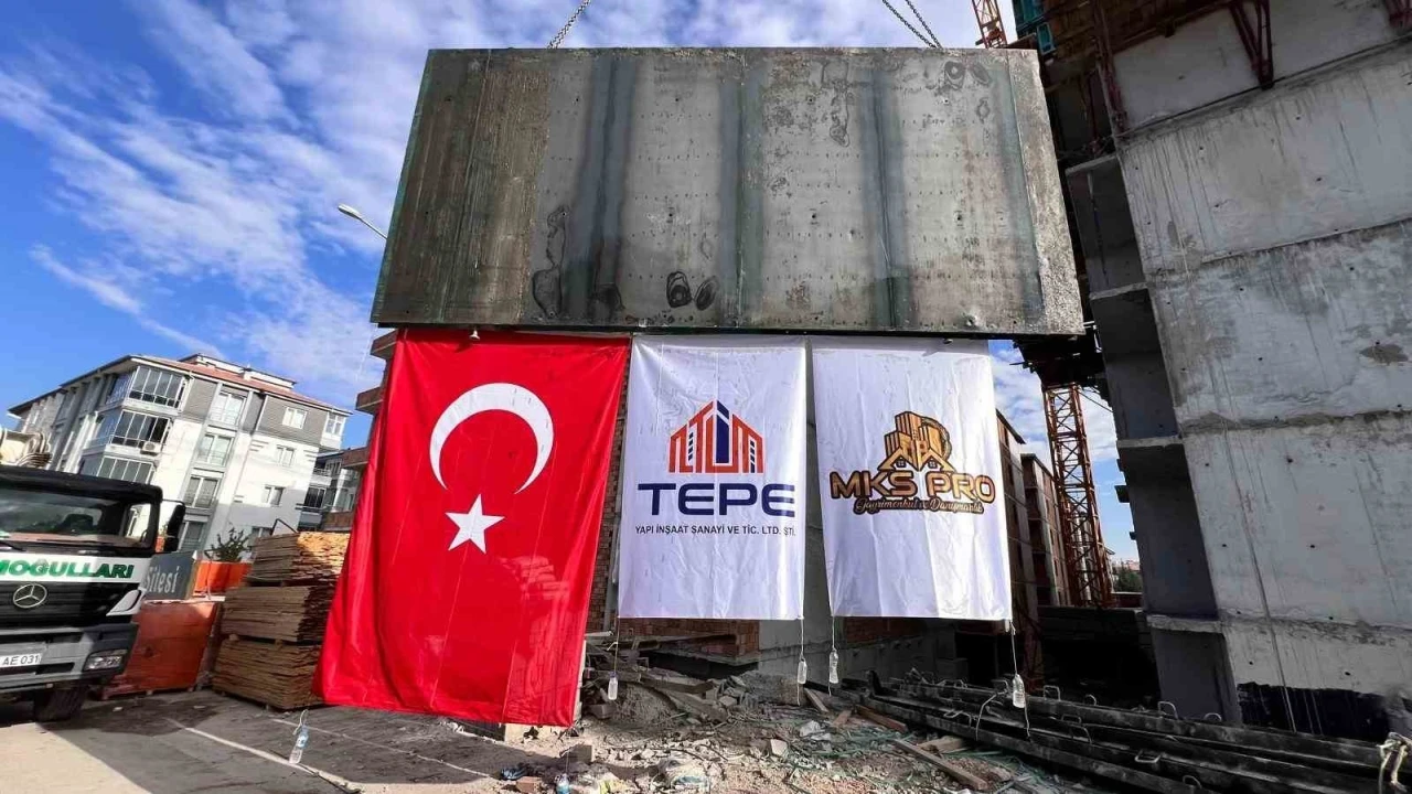 Malatya Güven Sitesi’nde beton işleri tamamlandı