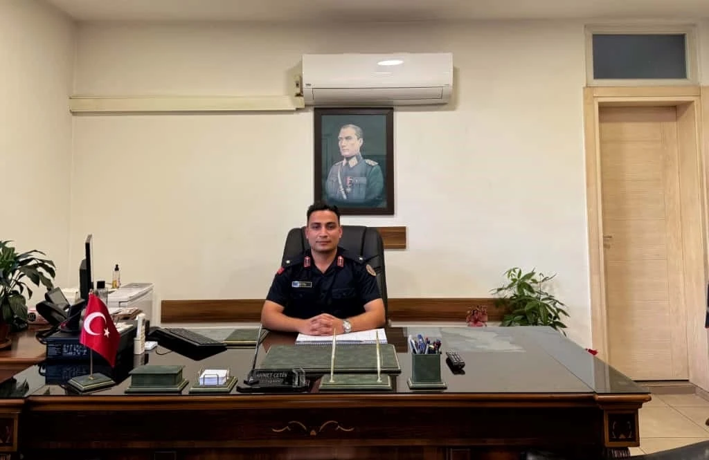 Manavgat Merkez Jandarma Karakol Komutanı Çetin göreve başladı
