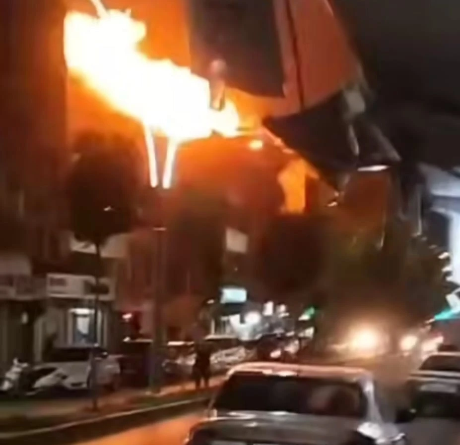 Mangal ateşi tüp patlamasına neden oldu
