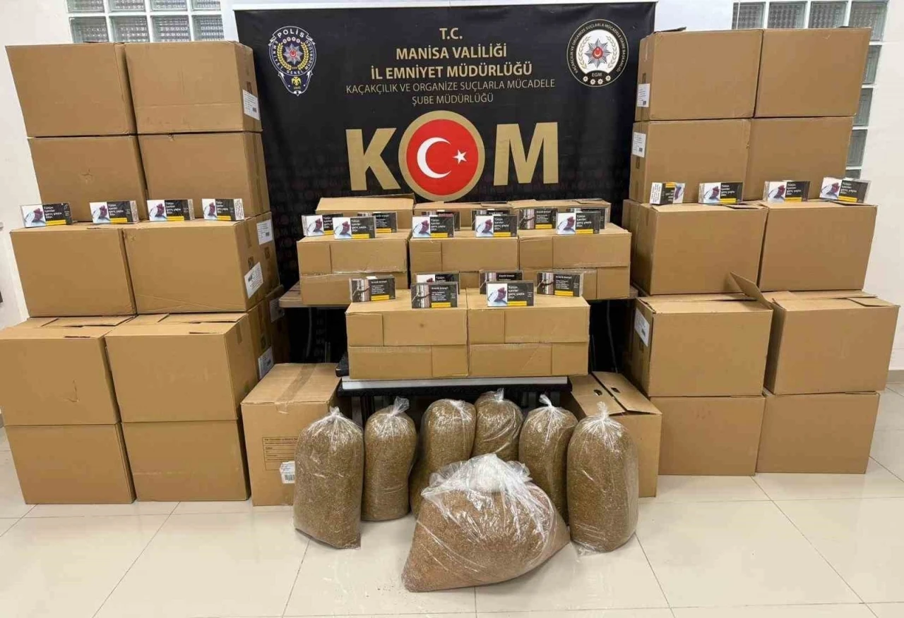 Manisa’da kaçak tütün ve içki operasyonu: 5 gözaltı
