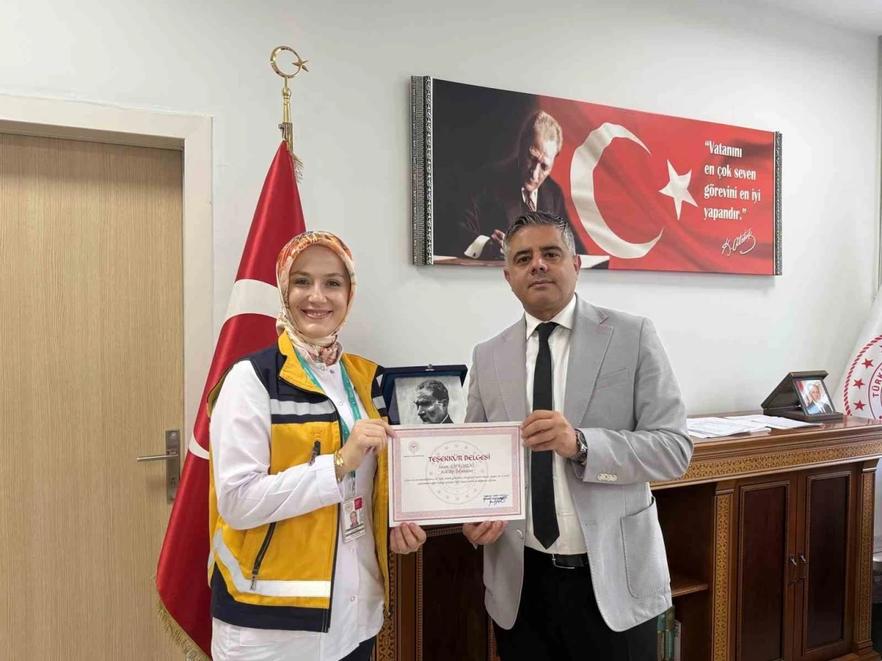 Mardin’de 112’nin telefonla yönlendirmesiyle bir baba doğumu gerçekleştirdi
