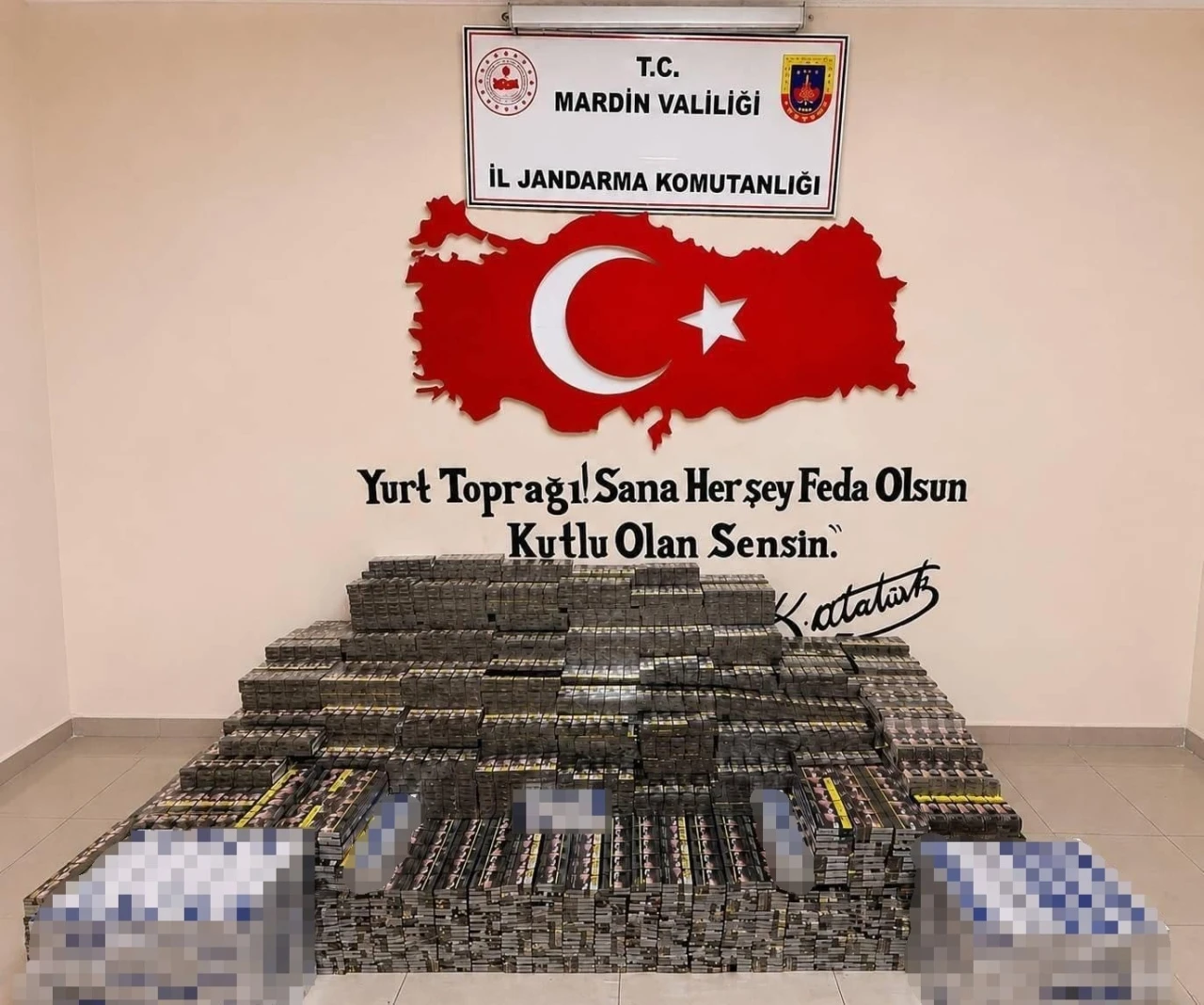 Mardin&rsquo;de 5 milyon lira değerinde ka&ccedil;ak t&uuml;t&uuml;n mamulleri ele ge&ccedil;irildi
