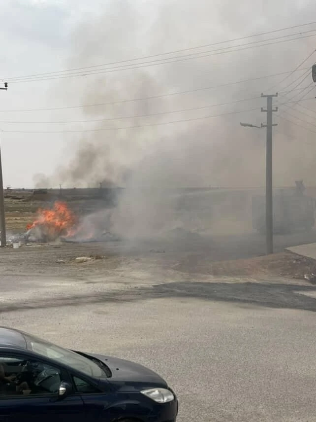 Mardin’de çalılık alanda çıkan yangın söndürüldü
