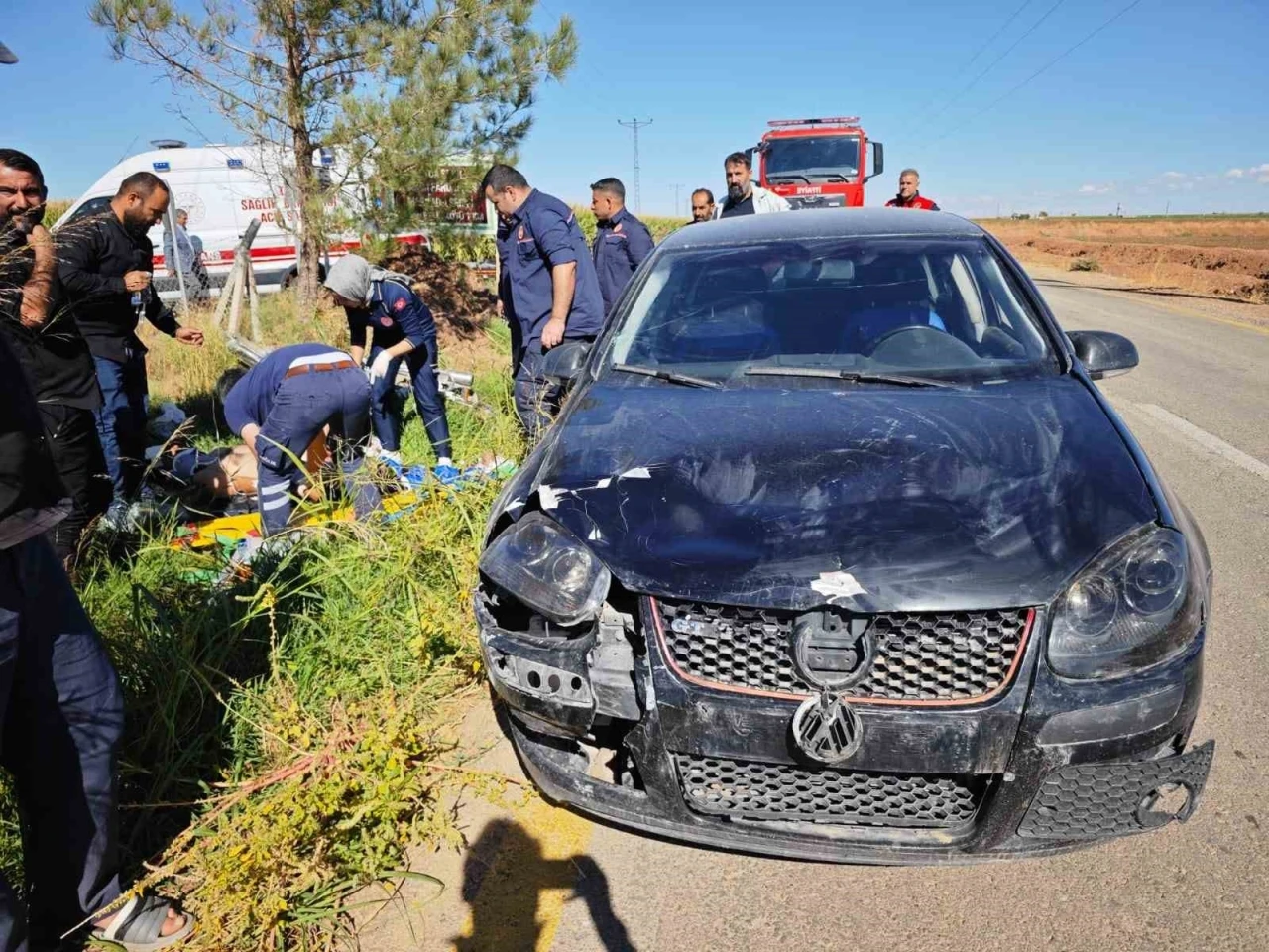 Mardin’de otomobil ile motosikletin çarpıştığı kazada 1 kişi yaralandı
